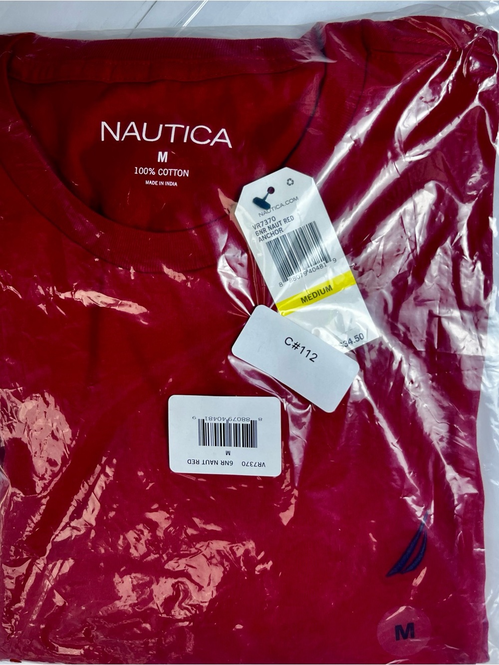 Nautica NWT Red Long-Sleeve Tee M $15 - Picture 4 of 10